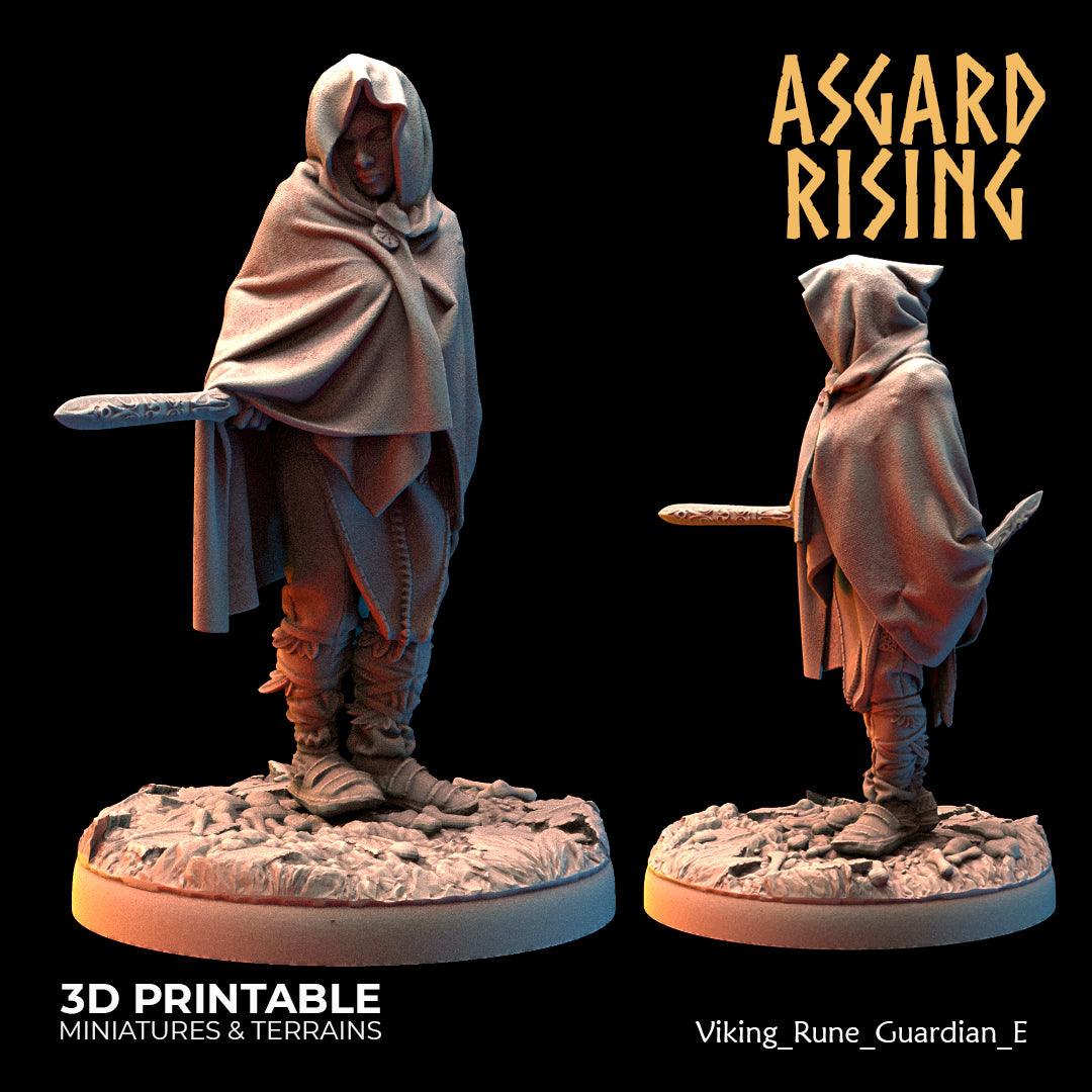 3D Printed Asgard Rising Viking Rune Guardians of the Raven Clan - 28 32mm Wargaming DnD
