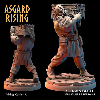 3D Printed Asgard Rising Viking Sailors Crew 28 32 mm Wargaming DnD