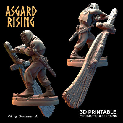 3D Printed Asgard Rising Viking Sailors Rowers 28 32 mm Wargaming DnD