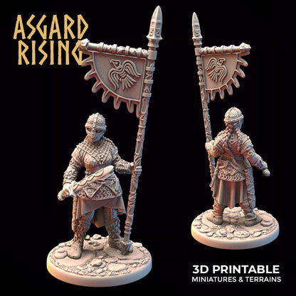 3D Printed Asgard Rising Viking Shieldmaidens Set 2 Viking Shieldmaidens Sets 28 32 mm Wargaming DnD