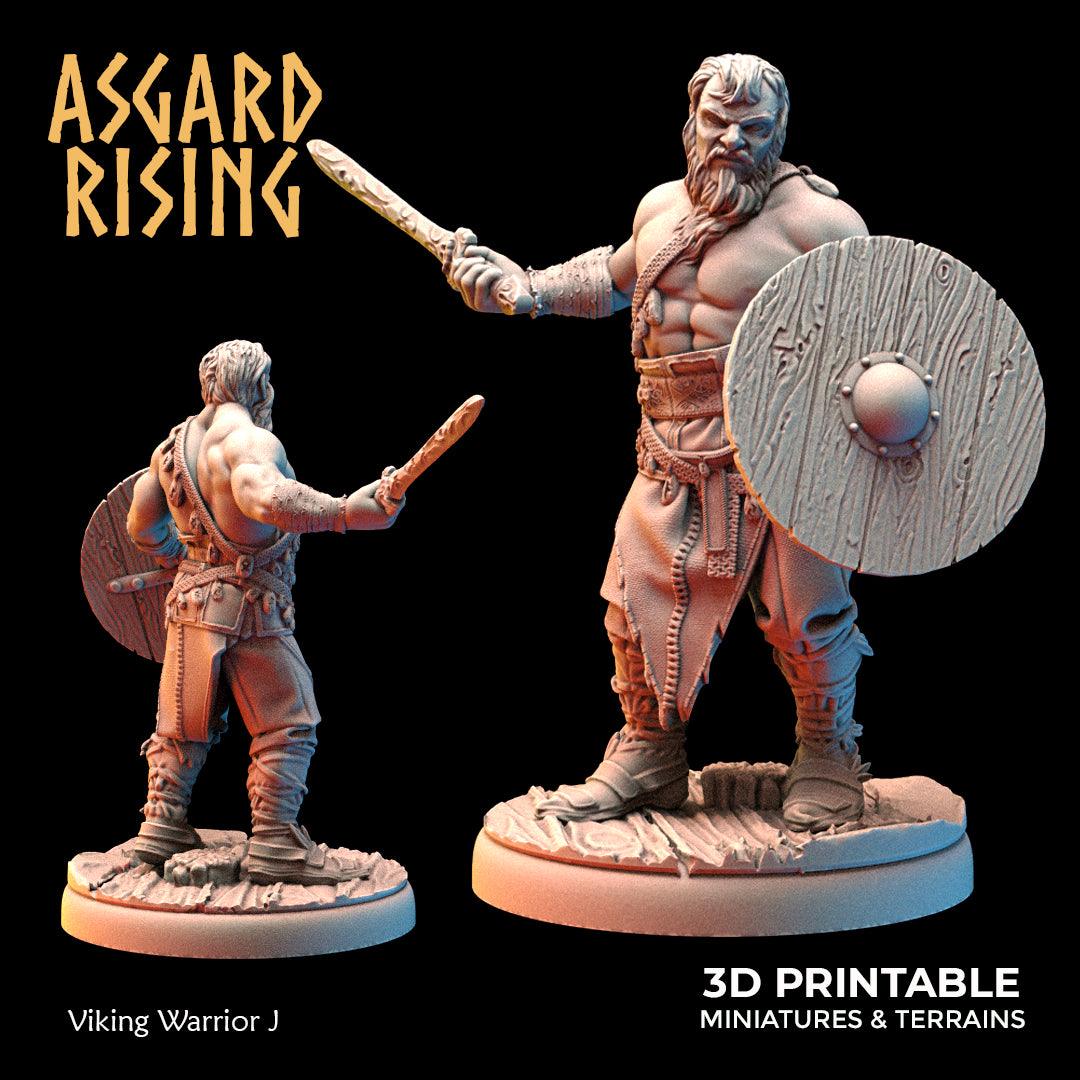 3D Printed Asgard Rising Viking Warriors Set 2 28 32 mm Wargaming DnD