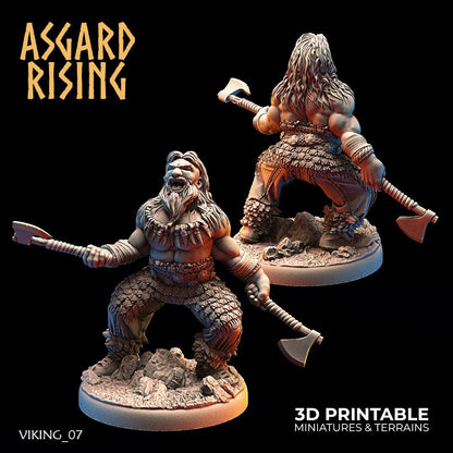 3D Printed Asgard Rising Vikings of the White Bear Clan Hideout Keepers 28mm - 32mm