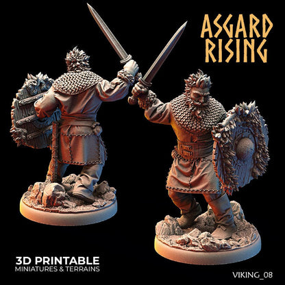 3D Printed Asgard Rising Vikings of the White Bear Clan Hideout Keepers 28mm - 32mm