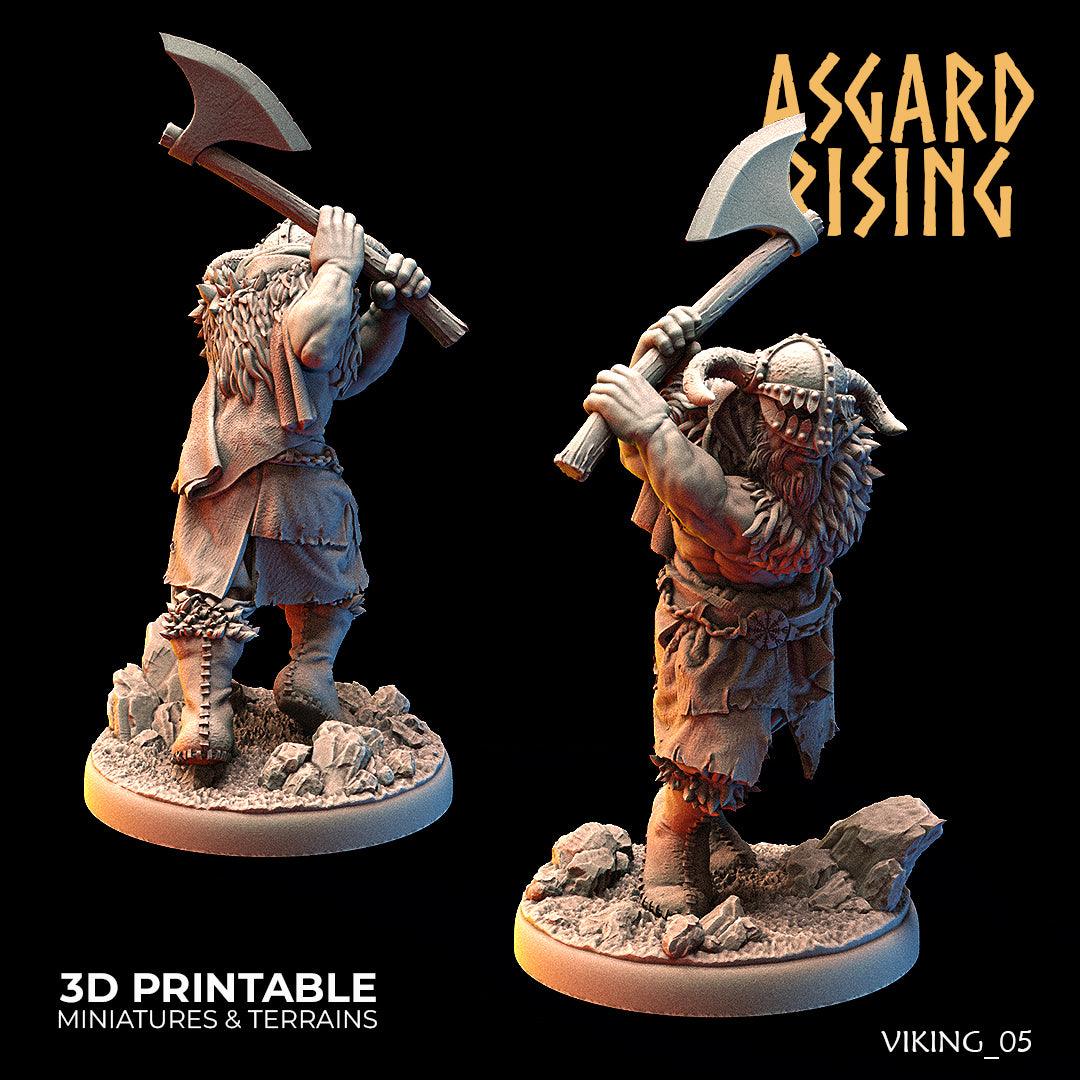 3D Printed Asgard Rising Vikings of the White Bear Clan Warriors 28mm - 32mm