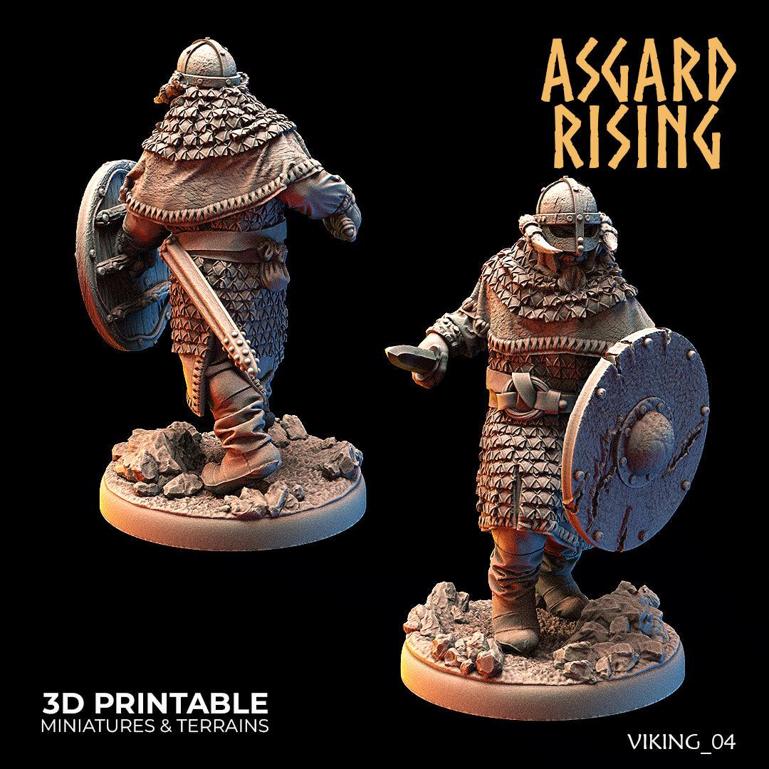 3D Printed Asgard Rising Vikings of the White Bear Clan Warriors 28mm - 32mm