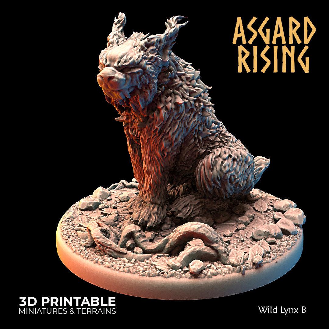 3D Printed Asgard Rising Wild Lynxes 28 32 mm Wargaming DnD