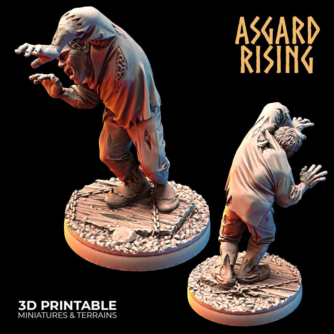 3D Printed Asgard Rising Zombies Undead Set 28mm - 32mm