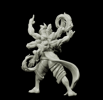 3D Printed Bestiary Vol. 4 Nafarrate - Agni Vedalken 32mm Ragnarok D&D