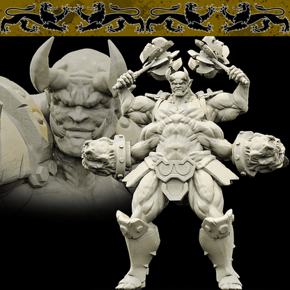 3D Printed Bestiary Vol. 4 Nafarrate - Al'Goleth Demon Fiend 32mm Ragnarok D&D