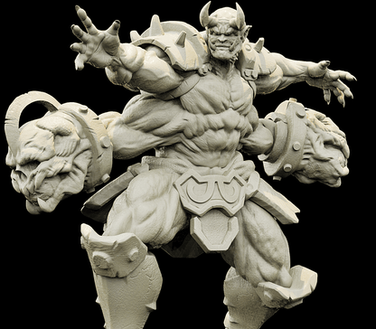3D Printed Bestiary Vol. 4 Nafarrate - Al'Goleth Demon Fiend 32mm Ragnarok D&D