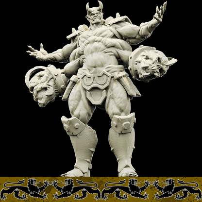 3D Printed Bestiary Vol. 4 Nafarrate - Al'Goleth Demon Fiend 32mm Ragnarok D&D