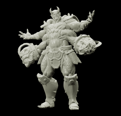 3D Printed Bestiary Vol. 4 Nafarrate - Al'Goleth Demon Fiend 32mm Ragnarok D&D