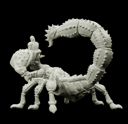 3D Printed Bestiary Vol. 4 Nafarrate - Astrakon Scorpion 32mm Ragnarok D&D