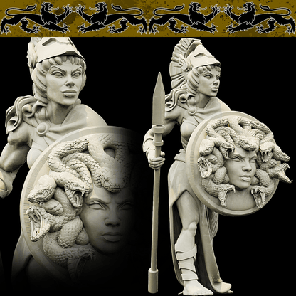 3D Printed Bestiary Vol. 4 Nafarrate - Athena 32mm Ragnarok D&D