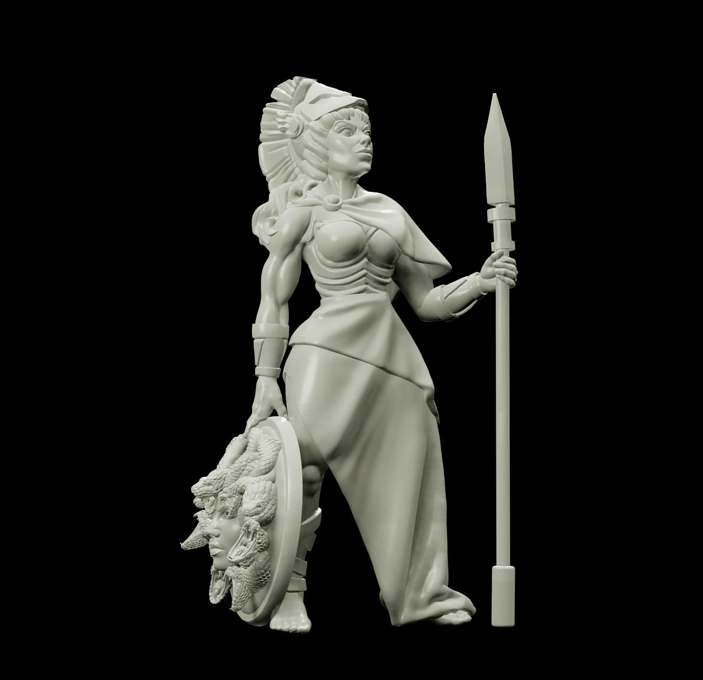 3D Printed Bestiary Vol. 4 Nafarrate - Athena 32mm Ragnarok D&D