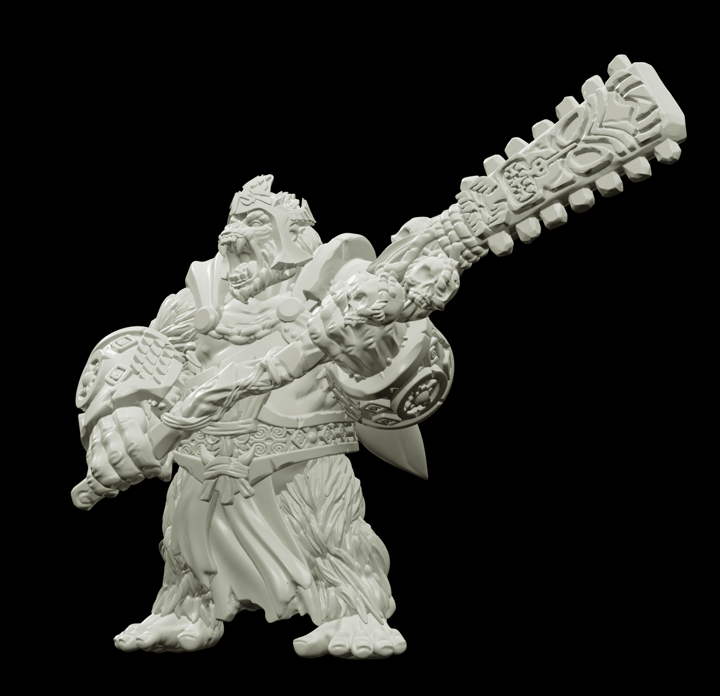 3D Printed Bestiary Vol. 4 Nafarrate - Banzai Gorilla King 32mm Ragnarok D&D