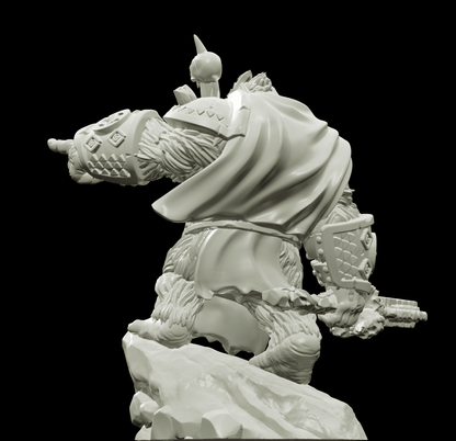 3D Printed Bestiary Vol. 4 Nafarrate - Banzai Gorilla King 32mm Ragnarok D&D
