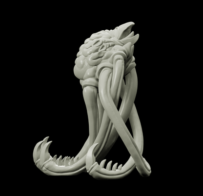 3D Printed Bestiary Vol. 4 Nafarrate - Brain Abomination 32mm Ragnarok D&D