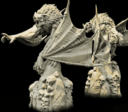 3D Printed Bestiary Vol. 4 Nafarrate - Camazotz Demon Fiend 32mm Ragnarok D&D