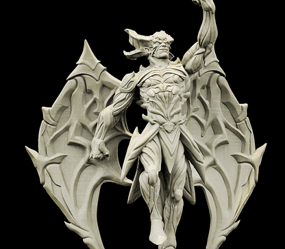 3D Printed Bestiary Vol. 4 Nafarrate - Chernobog Demon Fiend 32mm Ragnarok D&D