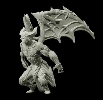 3D Printed Bestiary Vol. 4 Nafarrate - Chernobog Demon Fiend 32mm Ragnarok D&D