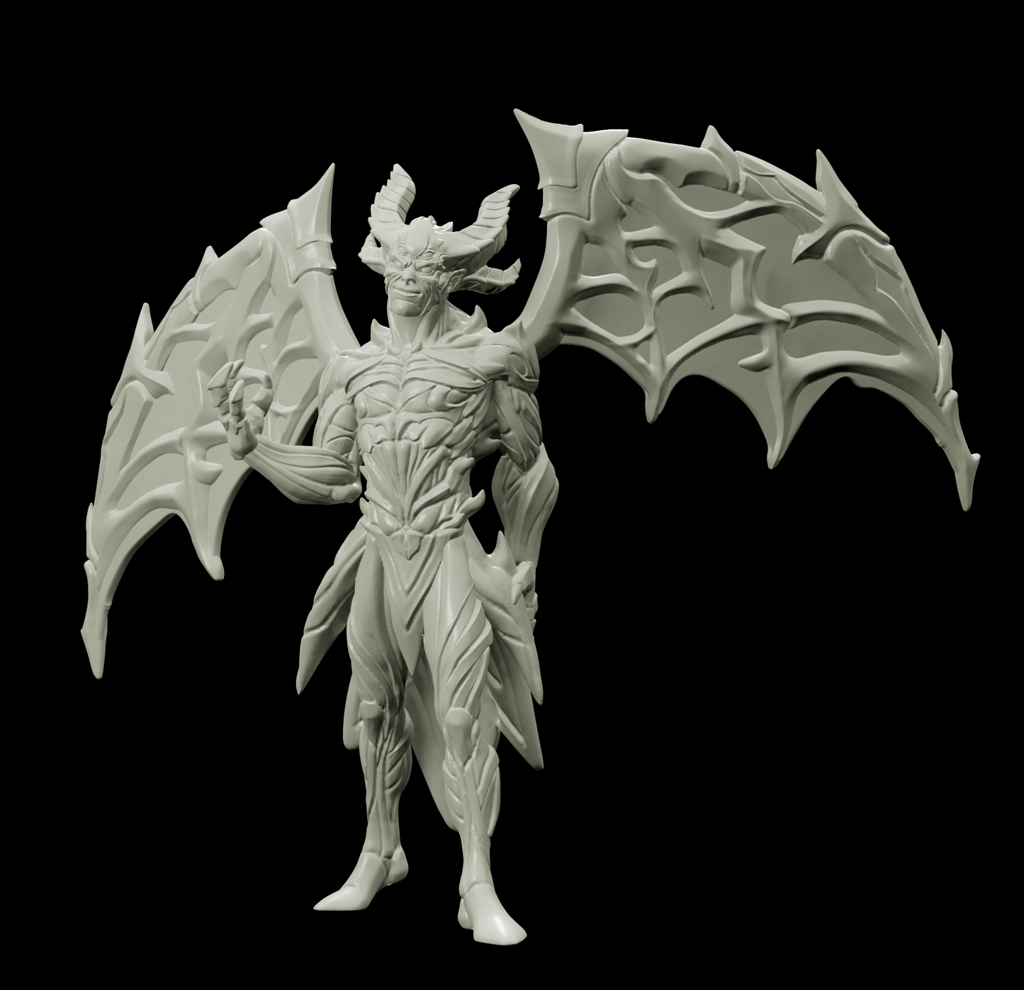3D Printed Bestiary Vol. 4 Nafarrate - Chernobog Demon Fiend 32mm Ragnarok D&D