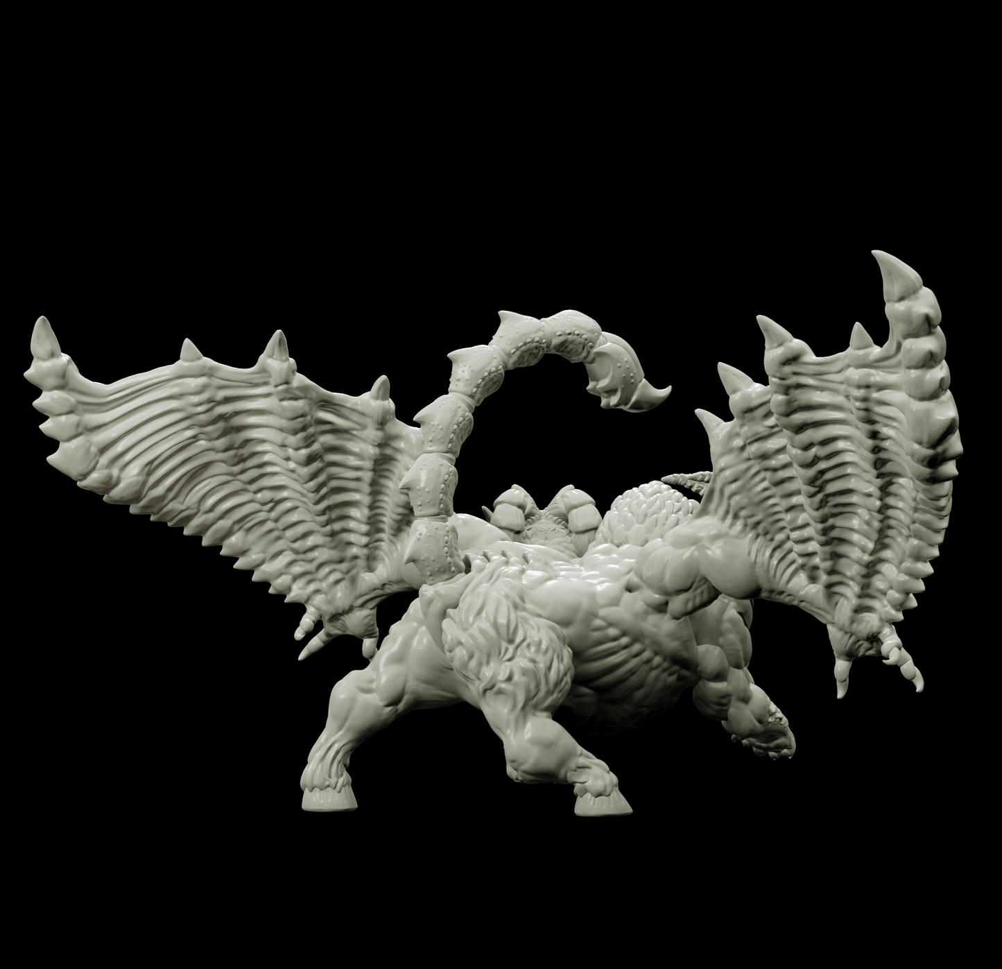 3D Printed Bestiary Vol. 4 Nafarrate - Chimera 32mm Ragnarok D&D