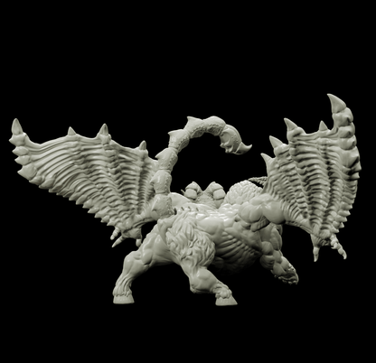 3D Printed Bestiary Vol. 4 Nafarrate - Chimera 32mm Ragnarok D&D
