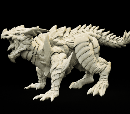 3D Printed Bestiary Vol. 4 Nafarrate - Cidraen Thunder Dragon 32mm Ragnarok D&D