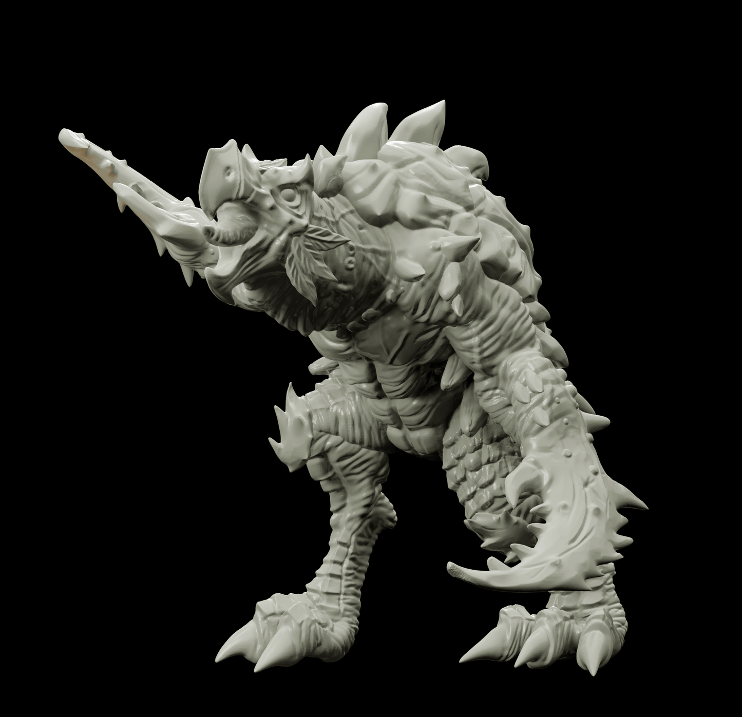 3D Printed Bestiary Vol. 4 Nafarrate - Corvolture Beast 32mm Ragnarok D&D