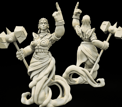 3D Printed Bestiary Vol. 4 Nafarrate - Earth Genie 32mm Ragnarok D&D
