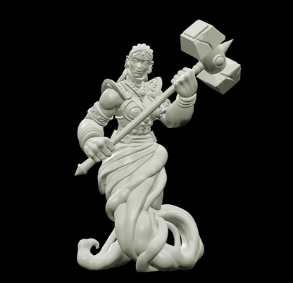 3D Printed Bestiary Vol. 4 Nafarrate - Earth Genie 32mm Ragnarok D&D