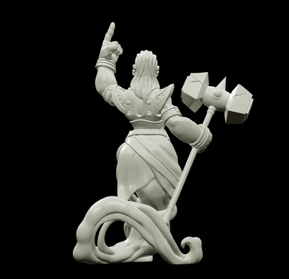 3D Printed Bestiary Vol. 4 Nafarrate - Earth Genie 32mm Ragnarok D&D