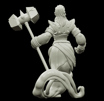 3D Printed Bestiary Vol. 4 Nafarrate - Earth Genie 32mm Ragnarok D&D