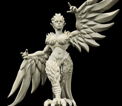3D Printed Bestiary Vol. 4 Nafarrate - Harpy 32mm Ragnarok D&D