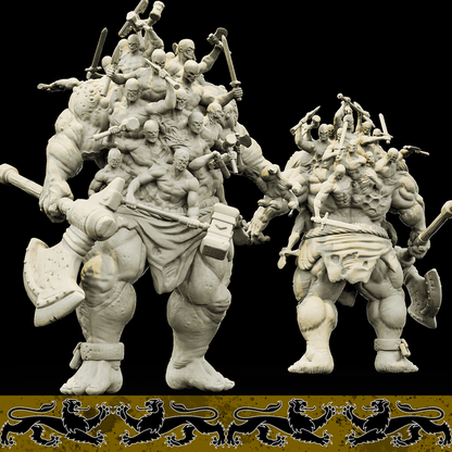 3D Printed Bestiary Vol. 4 Nafarrate - Hecatoncheires Giant 32mm Ragnarok D&D