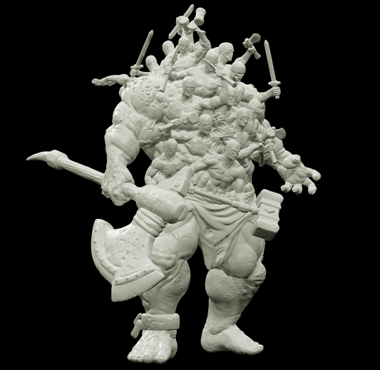 3D Printed Bestiary Vol. 4 Nafarrate - Hecatoncheires Giant 32mm Ragnarok D&D