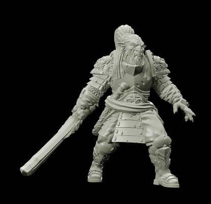 3D Printed Bestiary Vol. 4 Nafarrate - Hobgoblin 32mm Ragnarok D&D