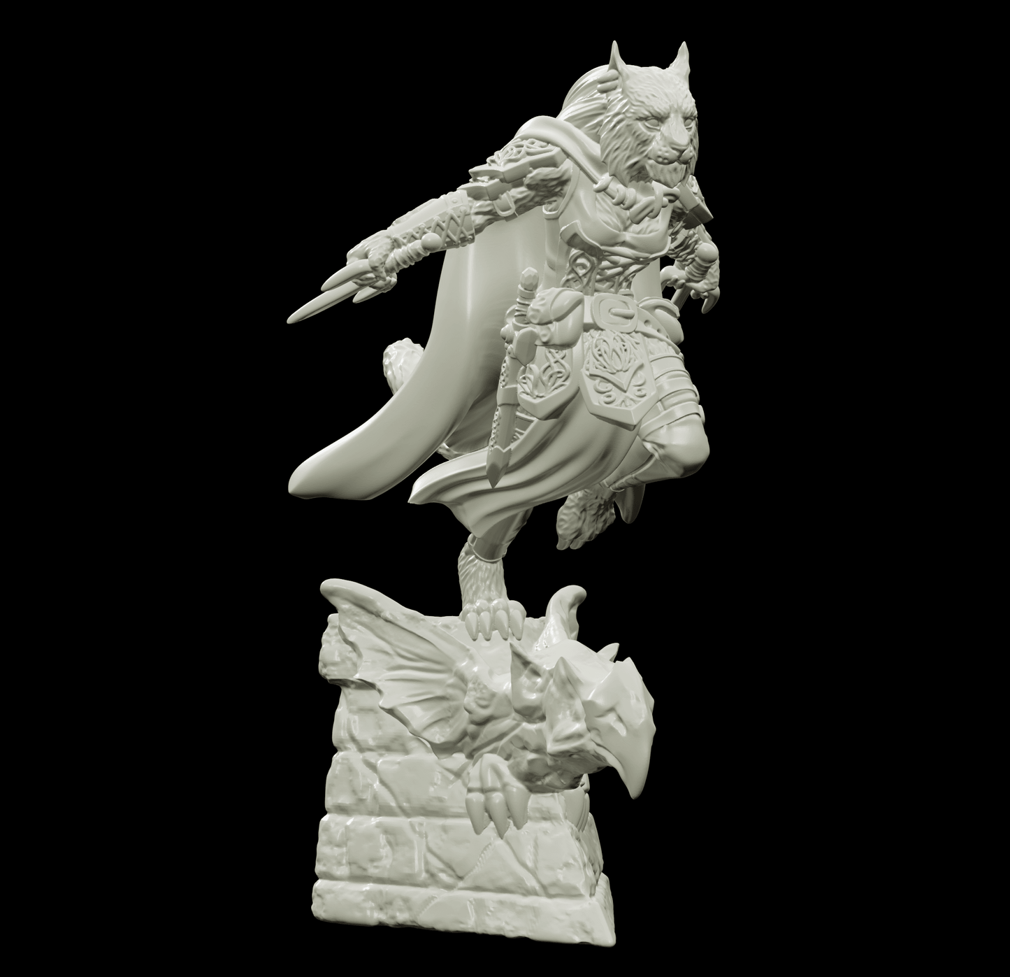3D Printed Bestiary Vol. 4 Nafarrate - Ishu Tigress 32mm Ragnarok D&D