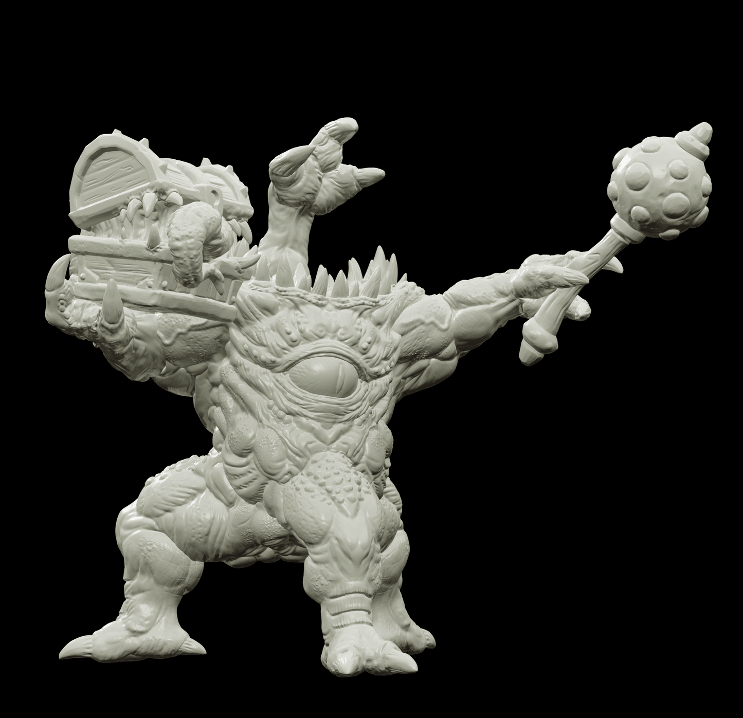 3D Printed Bestiary Vol. 4 Nafarrate - Iutreli Abomination 32mm Ragnarok D&D