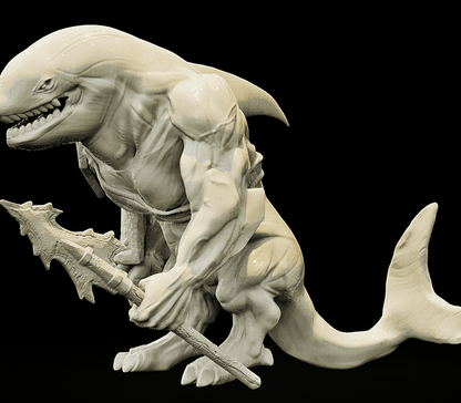 3D Printed Bestiary Vol. 4 Nafarrate - Jikax Killer Whale 32mm Ragnarok D&D