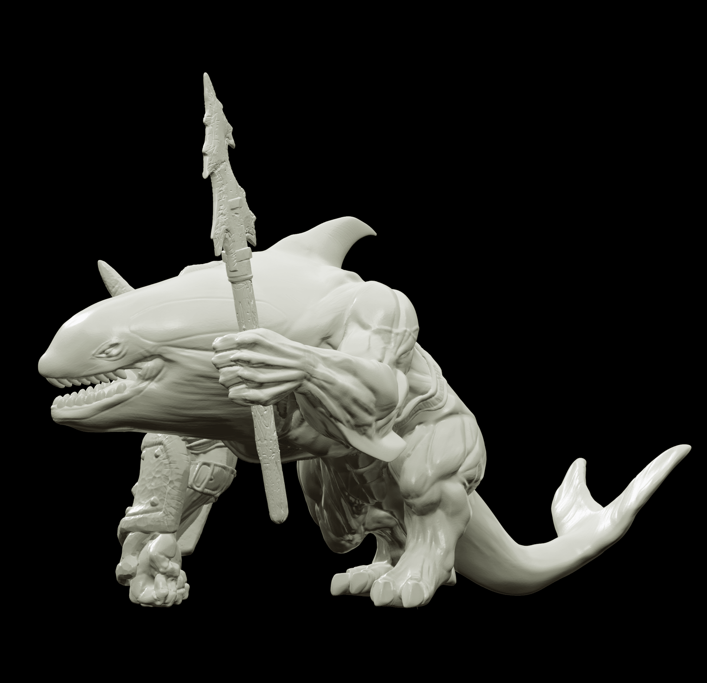 3D Printed Bestiary Vol. 4 Nafarrate - Jikax Killer Whale 32mm Ragnarok D&D