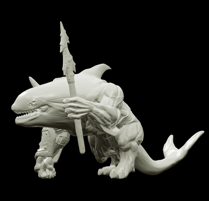 3D Printed Bestiary Vol. 4 Nafarrate - Jikax Killer Whale 32mm Ragnarok D&D