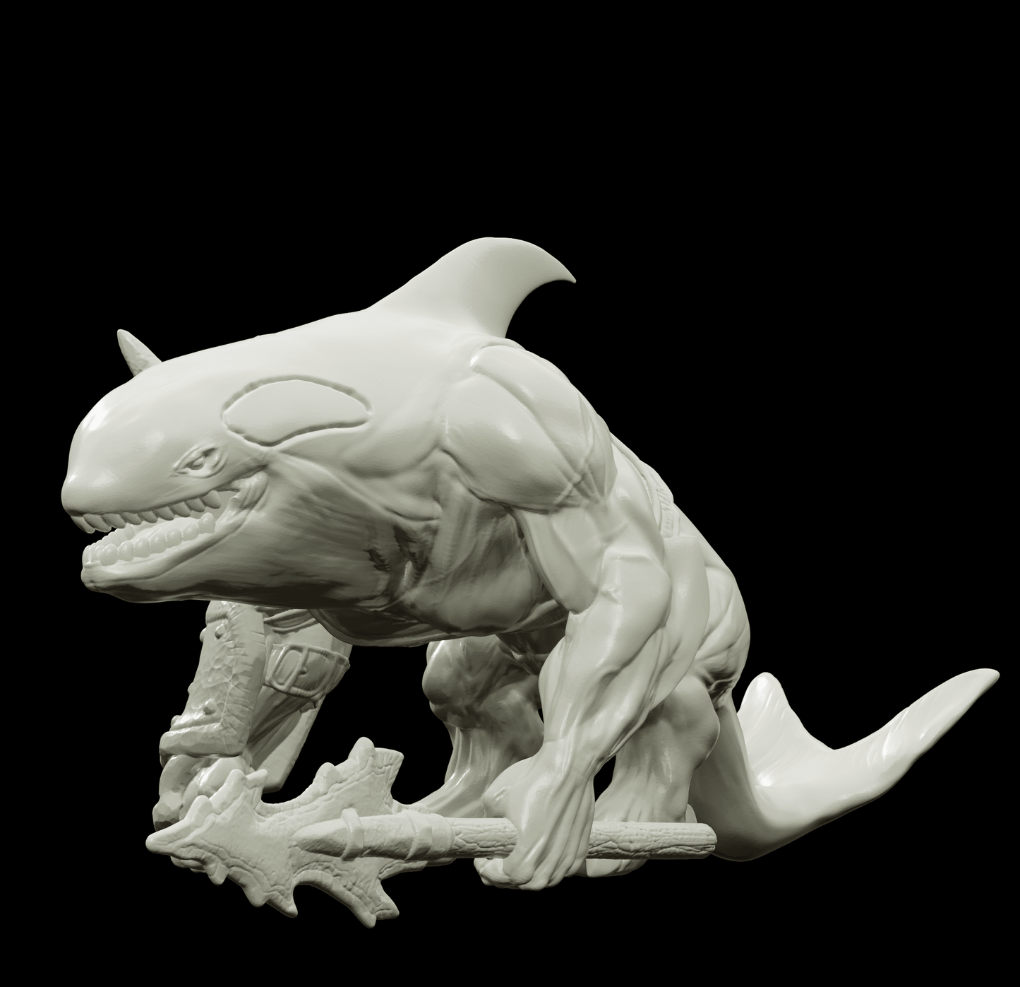 3D Printed Bestiary Vol. 4 Nafarrate - Jikax Killer Whale 32mm Ragnarok D&D