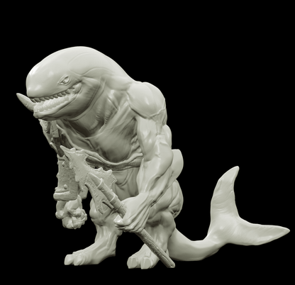 3D Printed Bestiary Vol. 4 Nafarrate - Jikax Killer Whale 32mm Ragnarok D&D