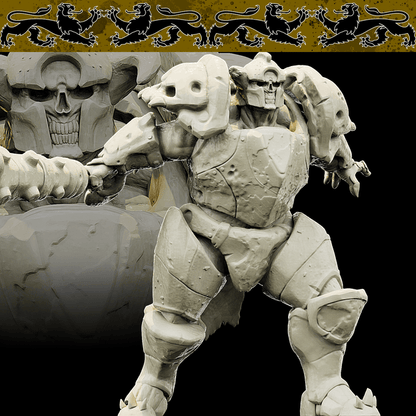 3D Printed Bestiary Vol. 4 Nafarrate - Juggernaut 32mm Ragnarok D&D
