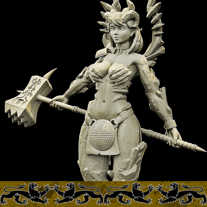 3D Printed Bestiary Vol. 4 Nafarrate - Laufrey Cambion Fiend 32mm Ragnarok D&D