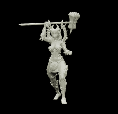 3D Printed Bestiary Vol. 4 Nafarrate - Laufrey Cambion Fiend 32mm Ragnarok D&D