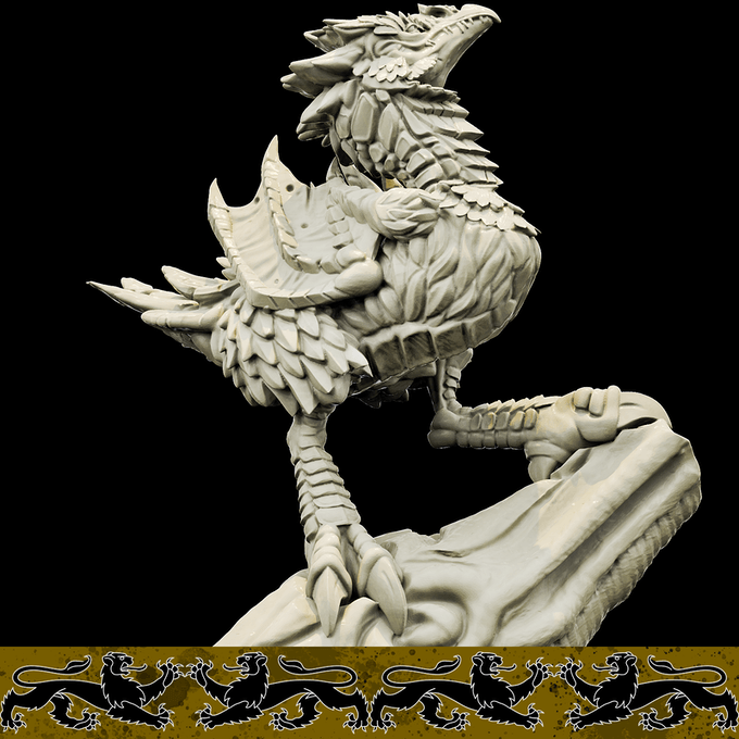 3D Printed Bestiary Vol. 4 Nafarrate - Meccury Bird 32mm Ragnarok D&D