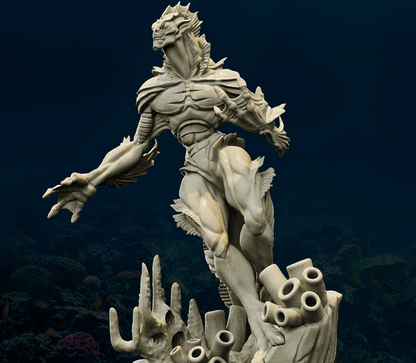 3D Printed Bestiary Vol. 4 Nafarrate - Proteus Merfolk 32mm Ragnarok D&D